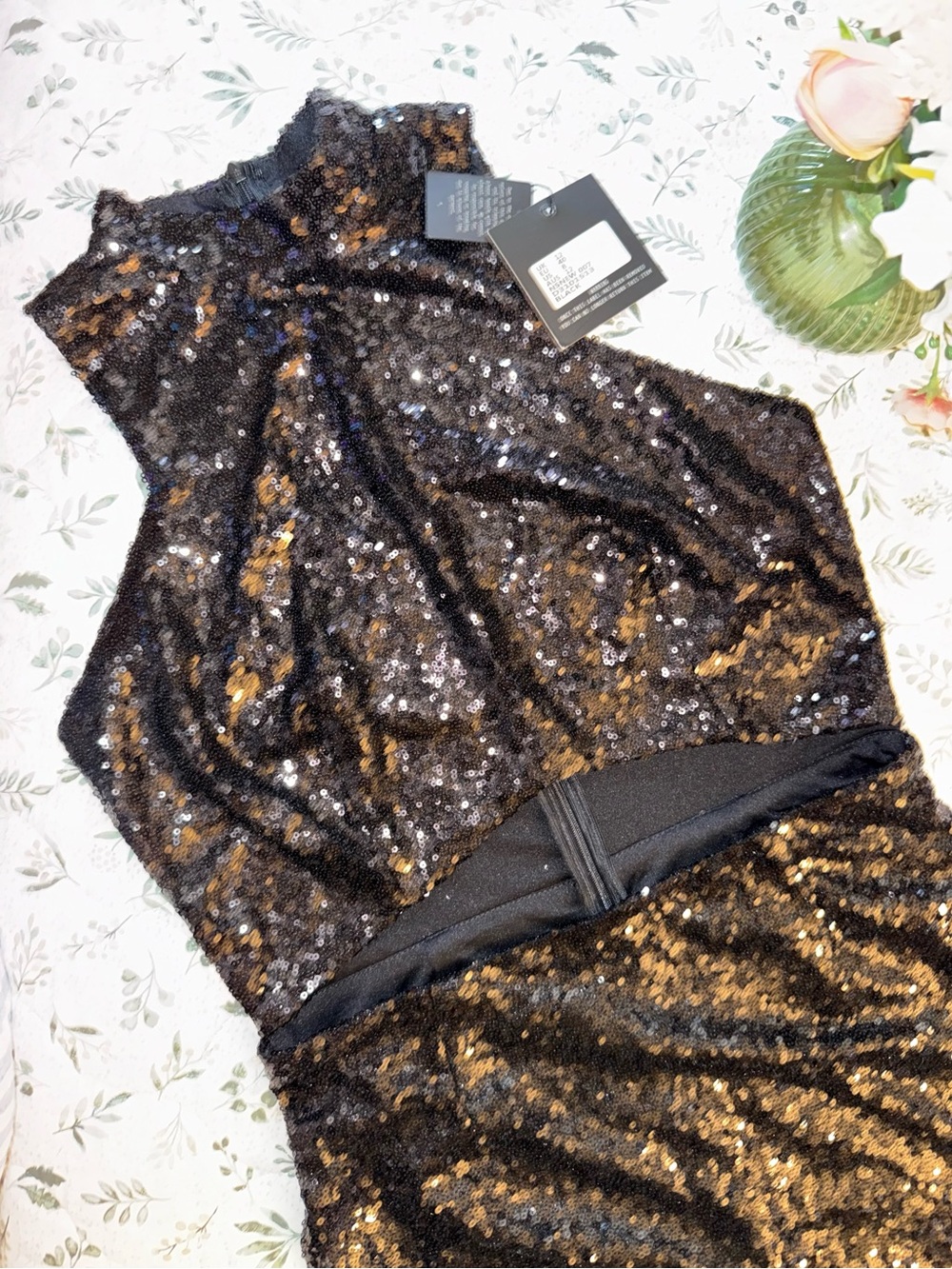 NWT Missguided X Nicole sequin midi dress - Picture 9 of 14